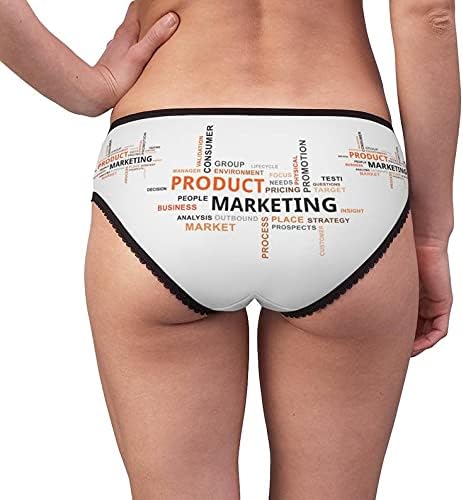 SpreadPassion Word Cloud Product Marketing Panties, Word Cloud Product Marketing Underwear, Briefs