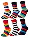 Occulto BUNTE SOCKEN für HERREN (6 PAAR) aus BAUMWOLLE in verschiedenen MUSTERN, bunte HERRENSOCKEN BUSINESS SOCKEN, RINGELSOCKEN 6 Paar | Mix1 43-46