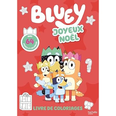 Bluey - Livre de coloriages - Joyeux No&euml;l: Livre de coloriages