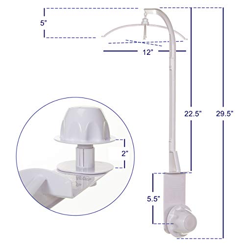 Glenna Jean Diy Non Musical Baby Crib Mobile Music Box Holder Arm Bracket Nut Screw Box #TOP4