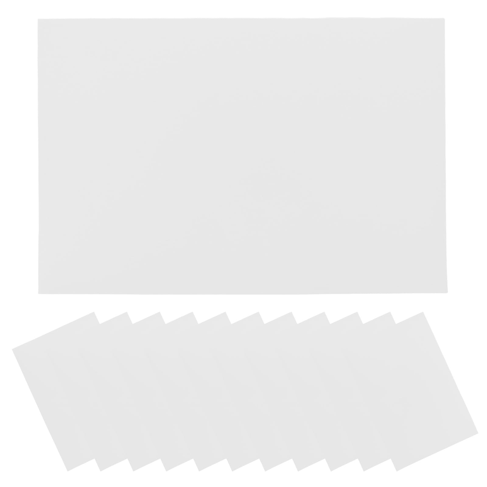 Sewroro 100piezas Funda Transparente Para Libro De Texto Cubierta De Plástico Acabado Mate Protector Para Cuadernos Partituras y Archivos Flexible y Duradera Para Uso Casa Oficina y Escuel