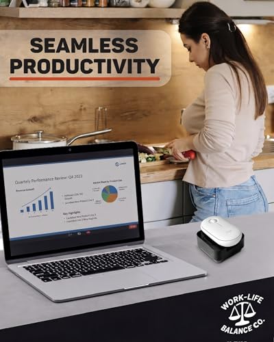 Image of Work-Life Balance Corporation Mechanical Mouse Undetectable Device-No Usb No Software Required, Keeps Mouse Moving & Computer Awake-Cordless & Wireless Mouse Mover Works For 12-24 Months On Aa Battery | No Software, Automatic, Wireless, AA Battery 12-18 Months, Keeps PC Laptop Awake, Randomized Movement, Remote Work Wiggler