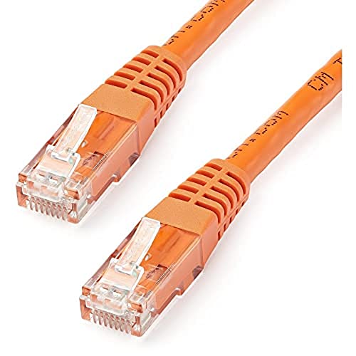 StarTech.com Câble Ethernet Cat5-7,6 m - Orange - Câble de raccordement - Câble réseau moulé Cat5 - Câble réseau Long - Câble Ethernet - Câble Cat 5-7,6 m