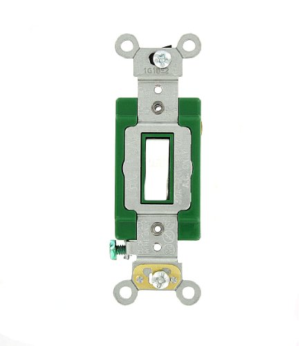 Interruptor Leviton 3031-2W unipolar de 30A AC Quiet evita ruidos y sobrecalentamientos