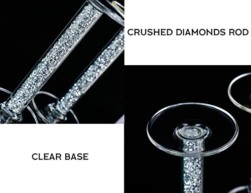 Hanjue Pillar Candle Holders, Crystal Candle Holder For Pillar Candle, Candlesticks Holder, For Wedding, Dining Coffee Table, Living Room,Home Centerpices, Home Decor (D) #TOP2