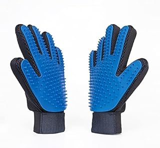Efficient Pet Hair Remover -Pet Grooming Glove - Perfect for Dog & Cat with Long - 1 Pair