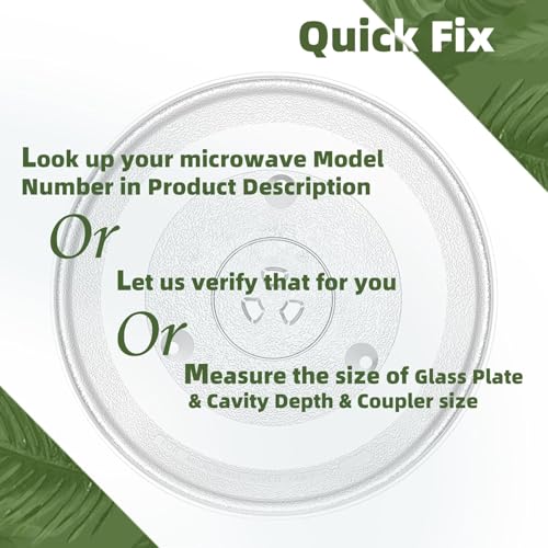 Image of J K b K - 12.50 inch Coupler Glass Plate NN-CT645B COMPATIBLE with PANASONIC Microwave