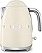 Smeg TSF01CRUK KLF03CRUK | 50's Retro Style Aesthetic | 2 Slice Toaster and Kettle Set in Cream