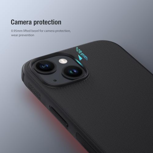 Capa Anti Impacto Nillkin Modelo Frosted Pro Compatível com iPhone 15 (6.1 Pol) (Preto)
