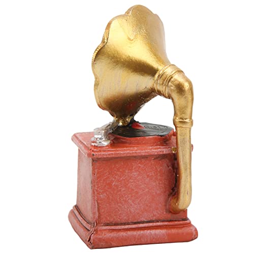 Conjunto de instrumentos musicais para casa de bonecas em miniatura OKJHFD, mini fonógrafo para casa
