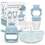 CLDY Contenitore per alimenti per bambini, ciuccio per frutta, dispenser di alimenti per frutta in silicone, ghiaccioli per dentizione latte materno per bambini, senza BPA, adatto per l'alimentazione