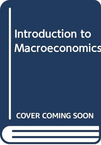 An Introduction to Macroeconomics 0070715645 Book Cover