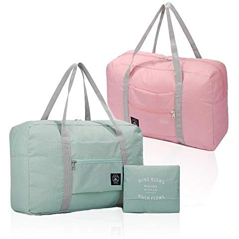Paquete de 2 Bolsas de Viaje Plegables Impermeables Fatiya Cover