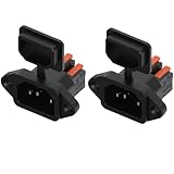 ✔【Compatible】Convient aux PC, alimentations, écrans, appareils électroménagers et autres applications électroniques. La prise IEC C14 à 3 broches s'insère dans la prise IEC.