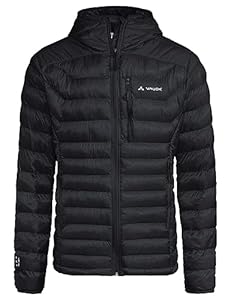 VAUDE Herren Isolationsjacke Batura Hooded Insulation Jacket, sehr leicht, sehr warm, atmungsaktiv, Passform: Slim fit, black, M