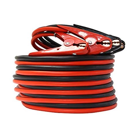 A ABIGAIL Heavy Duty Jumper Cables, Booster Cables 1 Gauge 800A 25 Ft Booster Jump Start Automotive Jumper Cables Kit for Car, SUV, and Trucks with Professional Clamps and Carrying Bag Cover