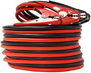 1-Gauge 800A Heavy Duty Jumper Battery Cables 25 Ft Booster Jump Start