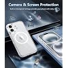 FEXME Back Case Cover for iPhone 16 Compatible for iPhone Back Hard Case Cover Compatible with MagSafe Scratch-Resistant Back Case Cover | Clear Lightweight iPhone Cover