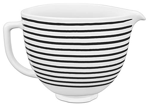 Tazón de cerámica blanco KitchenAid 5 cuartos miniatura 1