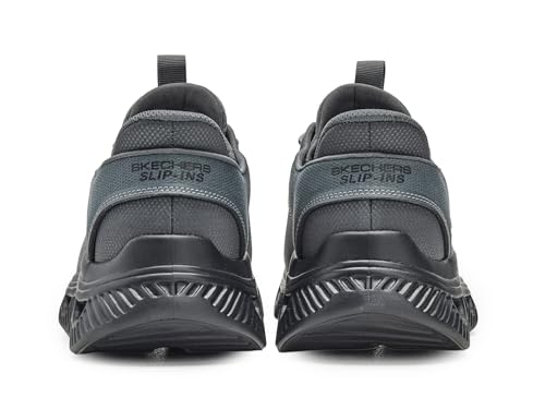 Skechers Bobs Men's Arc Waves - Slick Turn Slip-ins, CCBK, 14 Charcoal/Black - image 7