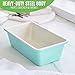 GreenLife Healthy Ceramic Nonstick, 8.5" x 4.4" Loaf Pan for Cake Bread Meatloaf and More, PFAS-Free, Turquoise