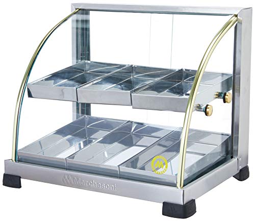 Estufa Curva Dupla 6 Bandejas Marchesoni Ouro Inox, 127V