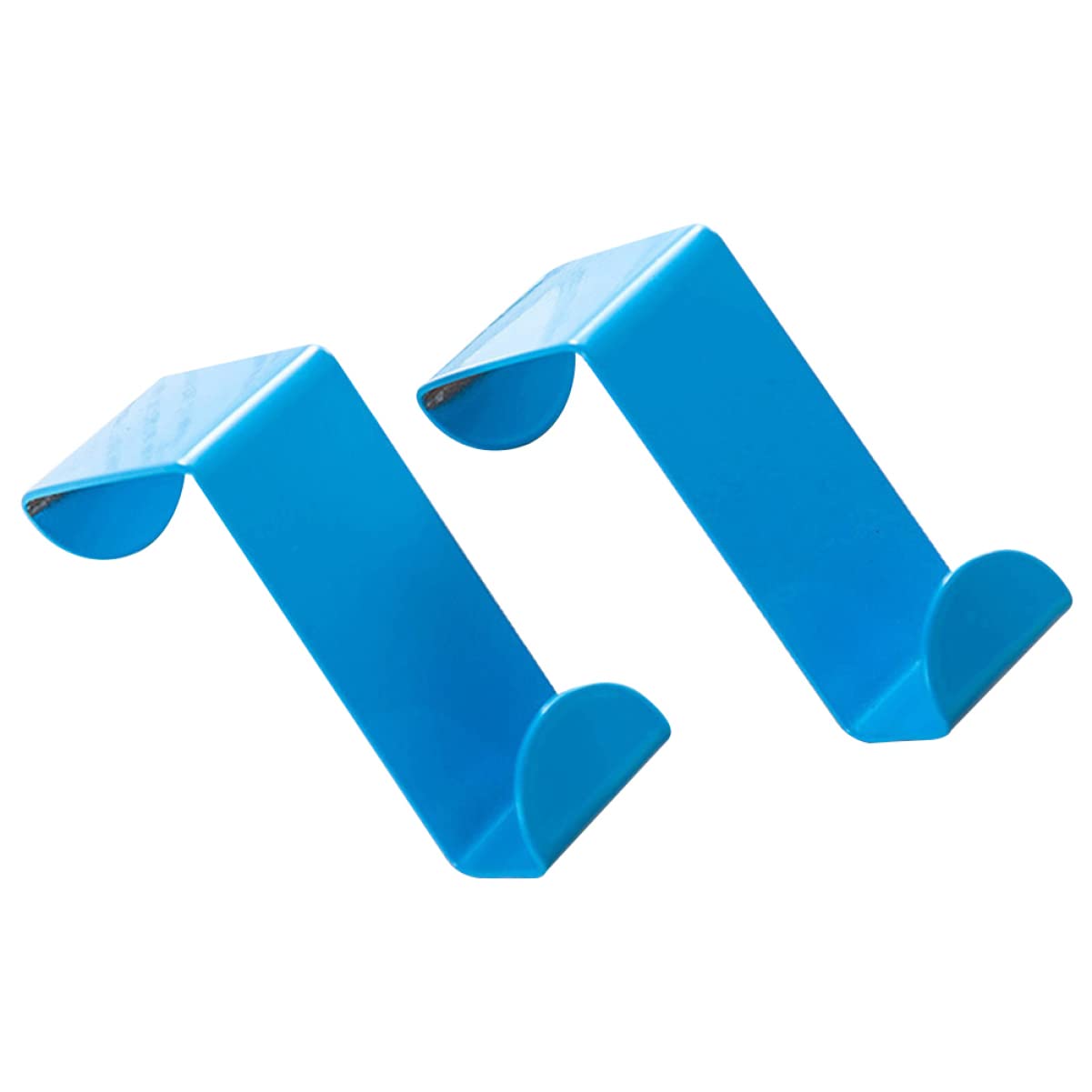 VILLFUL 8 Pcs Stainless Steel Hook Hanger Hooks Door Back Hooks Key Hanger Door Back Style Hook Clothing Hanger Coat Hook Blue