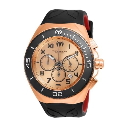 Technomarine Reloj Analógico para Hombres de Cuarzo con Correa en Silicona TM-215065