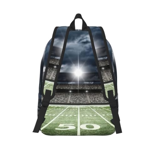 Mochila de lona CHAbu negra talla M para estadio y universidad 3