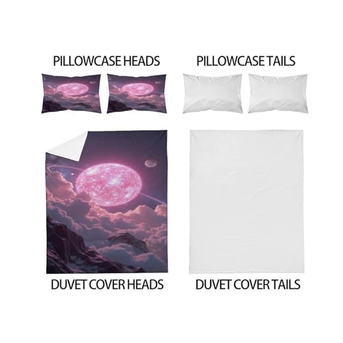 Parure de lit starry sky housse couette 200x200 respirante double