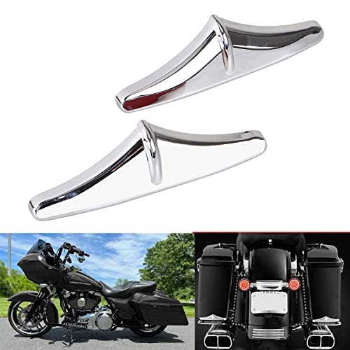 Adornos traseros cromados para alforjas Harley 1996-2013 miniatura 2