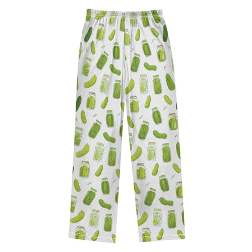 Pajama Bottoms, Cartoon Cucumber Pickles Pajamas Pant Sleep Long Pants Lounge Wear Sleepwear Pjs2
