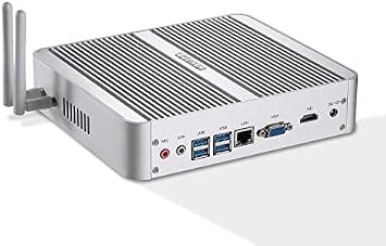 KINGDEL Mini PC Gaming, Fanless Small Desktop Computer with i5 12th Gen. CPU, 4K 4096x2304, HD Port, VGA, 16GB RAM, 1TB NVMe SSD, 4xUSB 3.0, Full Metal Case