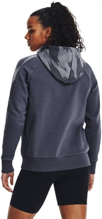 Under Armour Womens Rival Fleece Blocked Hoodie Apparel - Ultra-Soft with Extra Warmth - Image 2