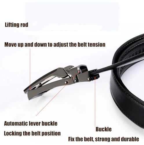 Vitello Belt, Vitello Ratchet Belt for Men, Faux Leather Adjustable Men Belts for Casual Business Dress Jeans4