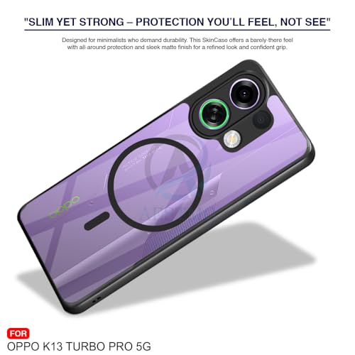 Image of AESTMO Oppo K13 Turbo /Turbo Pro 5G 5G Back Cover | 360 Protection | Crystal Clear Hard Back Transparent | Compatible with MagSafe Accessories (PC+TPU, Black Bumper)