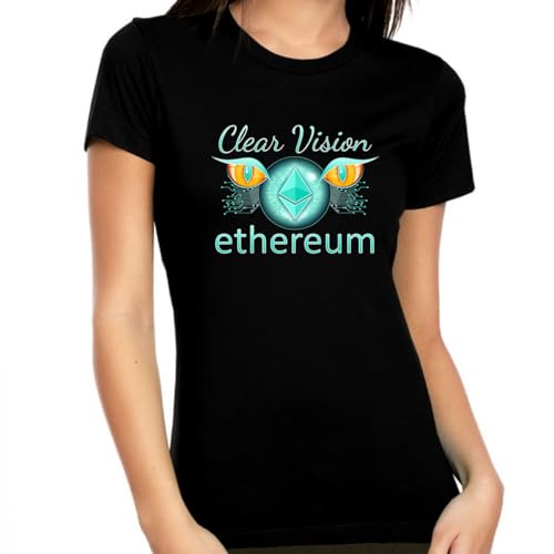 Ethereum Shirts for Women Crypto Gifts Ethereum Shirt Crypto Shirt Ethereum Clear Vision Ethereum Shirt