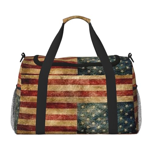 Bolsa de viaje vintage grande y plegable perfecta para tus escapadas de fin de semana y gimnasio