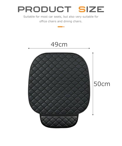 Flaconi Auto Sitzkissen,Sitzauflage Auto,Sitzkissen Auto,Sitzbezug Auto Vordersitze,Auto Sitzkissen,Autositzauflage,Sitzbezug,Sitzschoner Auto Vordersitze (Schwarz)
