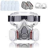 📦 CONTENIDO DEL PACK – este set incluye 1 facial cubierta, 12 filtros de algodón 100%, 2 cartuchos, 2 tapas de cartuchos, 1 gafas de seguridad anti-vaho / anti-rayadas. Un kit completo para resultados profesionales.