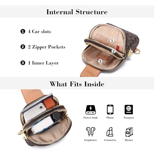 Image of INICAT Lightweight Small Crossbody Sling Bag for Women | Mini Travel Purse,Multi-pocket with Card Slots,Durable Vegan Leather,Everyday Carry