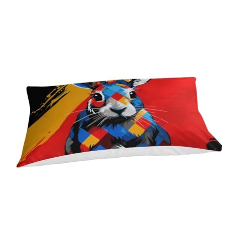 Housse de couette lapin 3D douce en microfibre pour offrir des nuits pleines de tendresse aux enfants