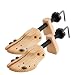 2 Way Cedar Shoe Trees For Men Wooden Shoe Stretcher,Adjustable Unisex Shaper Large Size for Men and Women, Wood Shaper Set of 2 Stretches Length & Width,Woman's Size 10 to 13.5 Man's Size 9 to 13