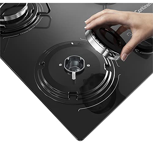 Cooktop KC5GP 5 bocas e mesa em vidro temperado BIVOLT