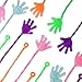 Neliblu Sticky Fingers, Fun Toys, Party Favors, Wacky Fun Stretchy Glitter Sticky Hands, Party Favors, Birthday Parties, Toys for Sensory Kids, 24 Piece