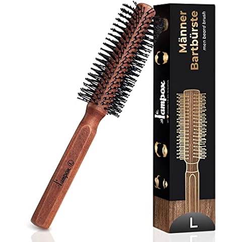 lampox Männer Bart-Rundbürste, Bartstyling Cover