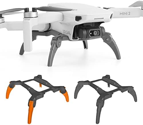 YueLi Mavic Mini/Mini 2/Mini SE Folding Landing Gear Extended Compatible with DJI Mavic Mini/Mini 2/Mini SE Drone Landing Gear Accessory(Grey)