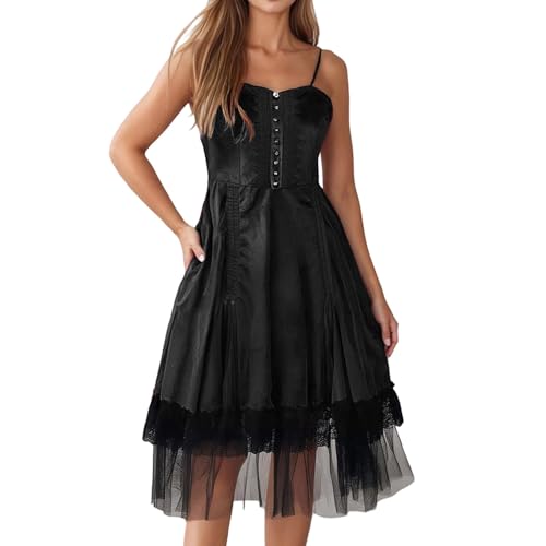 Robe rockabilly gothique ajustable pour sublimer votre silhouette en fête
