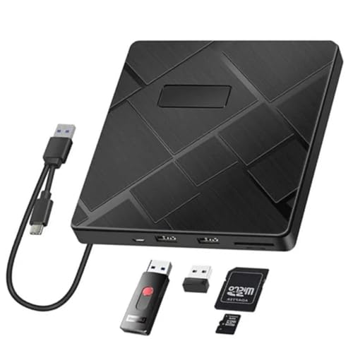 Unidad de DVD externa USB C para recuperar tus archivos y reproducir películas en tu portátil