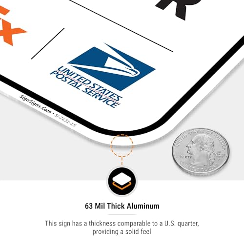 Image of Package Delivery Sign, Delivery Instructions All Package To Side Door Sign, 12x18 Inches, Rust Free .063 Aluminum, Fade Resistant, Made in USA